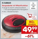 Saugroboter mit Wischfunktion im Angebot bei Netto Marken-Discount in Duisburg Saugroboter mit Wischfunktion Angebote von CLEANmaxx bei Netto Marken-Discount Duisburg für 49,99 €