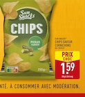Chips Saveur Cornichons - Sun Snacks en promo chez Aldi Chips Saveur Cornichons - Sun Snacks dans le catalogue Aldi
