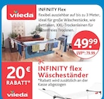 V-Markt Buchloe - INFINITY Flex Wäscheständer Angebot im Prospekt INFINITY Flex Wäscheständer bei V-Markt im Buchloe Prospekt für 49,99 €