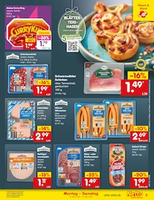 Wurst im Netto Marken-Discount Prospekt "Aktuelle Angebote" mit 64 Seiten (Erlangen)