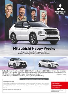 Aktueller Mitsubishi Prospekt "Mitsubishi Happy Weeks" Seite 1 von 1 Seiten