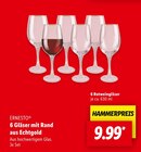 6 Gläser mit Rand aus Echtgold von Ernesto für 9,99 € bei Lidl im Angebot 6 Gläser mit Rand aus Echtgold von Ernesto im aktuellen Lidl Prospekt