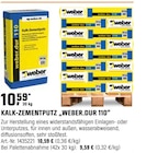 KALK-ZEMENTPUTZ „WEBER.DUR 110“ von weber im aktuellen OBI Prospekt für 9,59 €