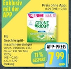 Geschirrspülmaschinenreiniger von Fit für 7,99 € bei EDEKA im Angebot Geschirrspülmaschinenreiniger von Fit im aktuellen EDEKA Prospekt