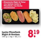 Lachs-Thunfisch Nigiri & Gunkan Angebote bei E center Heidelberg für 8,19 €