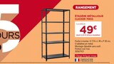 Promo Étagère métallique Clicker 70kg à 49,00 € dans le catalogue Gedimat à Levallois-Perret