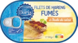 Filets de hareng fumés à l'huile de colza - LES DORIS® en promo à 1,59 € chez Aldi Filets de hareng fumés à l'huile de colza - LES DORIS® dans le catalogue Aldi