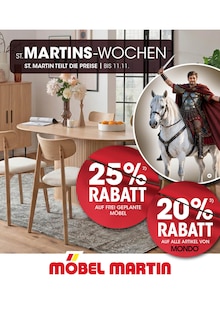 Aktueller Möbel Martin Prospekt (Panzweiler, 1 Seite zum blättern Möbel Martin Prospekt ST. MARTINS-WOCHEN mit 1 Seite