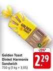 Dinkel Harmonie Sandwich Angebote von Golden Toast bei E center Villingen-Schwenningen für 2,29 €