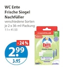 Frische Siegel Nachfüller Angebote von WC Ente bei V-Markt Kempten für 2,99 €