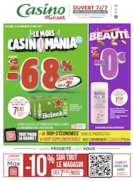 Catalogue Géant Casino à Oullins, avec 84 pages Prospectus Géant Casino à Oullins, "Le mois Casinomania", 84 pages, 16/05/2022 - 29/05/2022