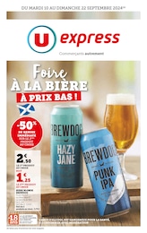 Prospectus U Express à Roumazières-Loubert, "Foire à la bière à prix bas !", 5 pages, 10/09/2024 - 22/09/2024