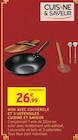Wok avec couvercle et 3 ustensiles - Cuisine & Saveur dans le catalogue Intermarché Hyper