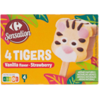 Batônnets de glaces Tigers - CARREFOUR SENSATION en promo chez Carrefour Asnières-sur-Seine à 2,29 €