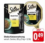 Katzennahrung im Angebot bei E center in Kaiserslautern Katzennahrung Angebote von Sheba bei E center Kaiserslautern für 0,49 €