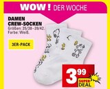 Damen Crew-Socken im Angebot bei E center in Darmstadt Damen Crew-Socken Angebote bei E center Darmstadt für 3,99 €