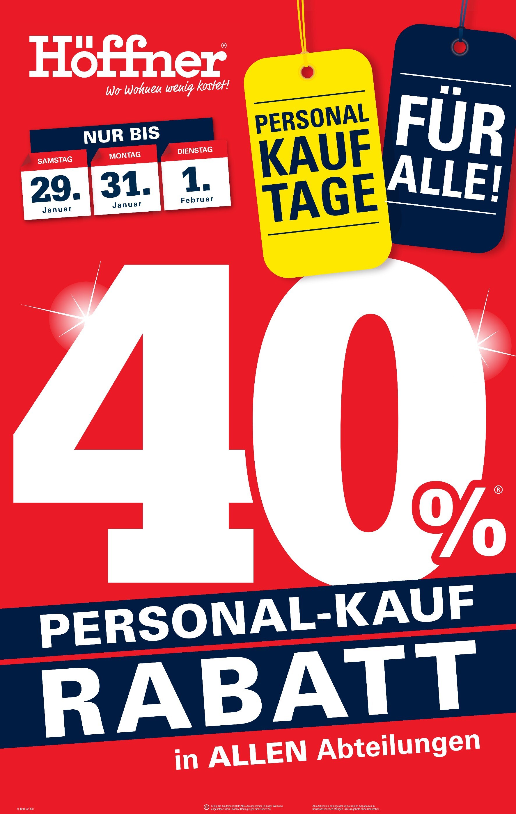 Höffner Prospekt für Minderleinsmühle mit 4 Seiten Höffner Prospekt für Minderleinsmühle: "WO WOHNEN WENIG KOSTET!", 4 Seiten, 26.01.2022 - 01.02.2022