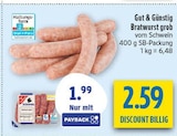 diska Amberg - Bratwurst grob vom Schwein Angebot im Prospekt Bratwurst grob vom Schwein bei diska im Amberg Prospekt für 1,99 €