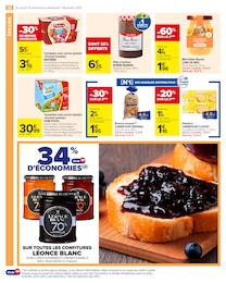 Prix et réduction Confiture dans le prospectus Carrefour Market en cours Offre Confiture dans le catalogue Carrefour Market du moment à la page 34