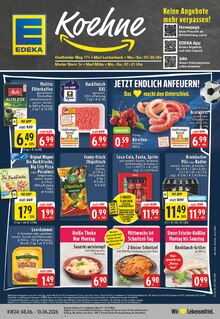 Coca Cola im aktuellen EDEKA Prospekt (Marl) Coca Cola im EDEKA Prospekt "Aktuelle Angebote" mit 26 Seiten (Marl)