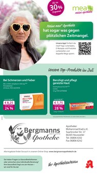 Aktueller mea - meine apotheke Prospekt "Unsere Juli-Angebote" Seite 1 von 4 Seiten