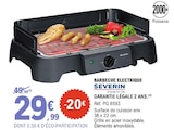 Barbecue électrique - SEVERIN en promo chez E.Leclerc Montpellier à 29,99 €