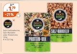 Salz-Cashewkerne, Salz-Mandeln oder Proteinmix im Angebot bei Müller in Erlangen Salz-Cashewkerne, Salz-Mandeln oder Proteinmix Angebote von Hoch Genuss bei Müller Erlangen für 1,79 €