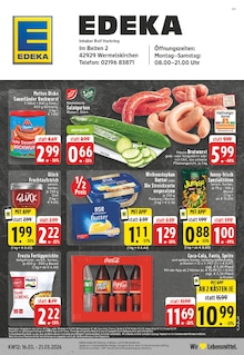 Aktueller EDEKA Prospekt für Wermelskirchen und Ungebung, Seiten zum blättern EDEKA Prospekt Aktuelle Angebote mit Seiten in Wermelskirchen und Umgebung