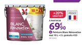 Mr.Bricolage Fleury-Mérogis - Promo Peinture Blanc Rénovation mat 10 L + 2 L gratuits Promo Peinture Blanc Rénovation mat 10 L + 2 L gratuits à 69,90 € dans le catalogue Mr.Bricolage à Fleury-Mérogis
