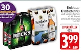 Beck's oder Krombacher Pils von  im aktuellen EDEKA Prospekt für 3,99 €