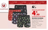 Boxer Homme - U Essentiel en promo chez Super U Montreuil à 4,90 €