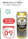 Pils Angebote von Meister bei GLOBUS Weimar für 0,45 €