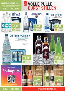 Cola im aktuellen Finkbeiner Prospekt (Memmingen) Cola im Finkbeiner Prospekt "DIE DURSTSTRECKE ENDET HIER" mit 10 Seiten (Memmingen)