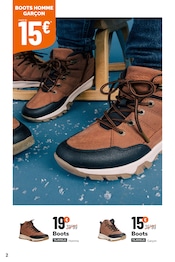 Chaussures Homme Angebote im Prospekt "À CE PRIX ÇA NOUS EN BOUCHE, BOOTS UN COIN !" von La Halle auf Seite 2