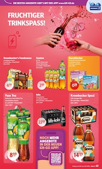 Krombacher im aktuellen Getränke Hoffmann Prospekt (Cottbus) Krombacher im Getränke Hoffmann Prospekt "Aktuelle Angebote" mit 11 Seiten (Cottbus)