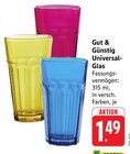 Universal-Glas Angebote von Gut & Günstig bei E center Homburg für 1,49 €