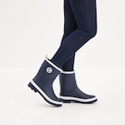 Bottes de pluie Trappeur bleu marine femme - La Halle Bottes de pluie Trappeur bleu marine femme à 25,99 € dans le catalogue La Halle