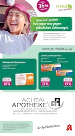 mea - meine apotheke Apotheken Prospekt der aktuellen Woche mit 4 Seiten, gültig von 01.07.2026 bis 31.07.2026, in Baindt und Umgebung Aktueller mea - meine apotheke Apotheken Prospekt in Baindt und Umgebung, "Unsere Juli-Angebote" mit 4 Seiten, 01.07.2026 - 31.07.2026
