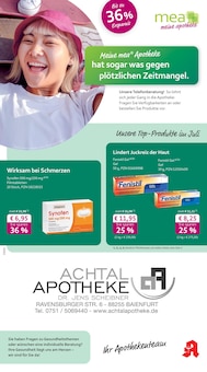 mea - meine apotheke Prospekt Unsere Juli-Angebote mit 4 Seiten
