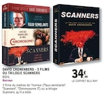 David cronenberg - 3 films ou trilogie scanners à 34,99 € dans le catalogue E.Leclerc