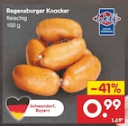 Netto Marken-Discount Nersingen - Regensburger Knacker Angebot im Prospekt Regensburger Knacker bei Netto Marken-Discount im Nersingen Prospekt für 0,99 €