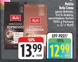 Bella Crema Espresso Angebote von Melitta bei EDEKA Chemnitz für 12,99 €