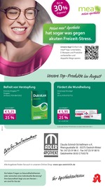 Aktueller mea - meine apotheke Apotheken Prospekt in Oestrich-Winkel und Umgebung, "Unsere August-Angebote" mit 4 Seiten, 01.08.2025 - 31.08.2025