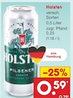 Pilsener von Holsten für 0,59 € bei Netto Marken-Discount im Angebot Pilsener von Holsten im aktuellen Netto Marken-Discount Prospekt