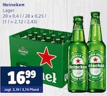 Lager im Angebot bei Getränkewelt in Hilden Lager Angebote von Heineken bei Getränkewelt Hilden für 16,99 €