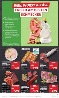 Wurst im aktuellen Kaufland Prospekt (Duisburg) Wurst im Kaufland Prospekt "Aktuelle Angebote" mit 60 Seiten (Duisburg)
