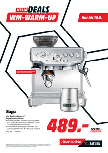 Kaffeevollautomat im MediaMarkt Saturn Prospekt "LET'S GO! DEALS WM-WARM-UP" mit 32 Seiten (Bielefeld)