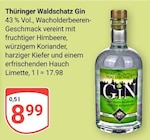 Aktuelles Thüringer Waldschatz Gin Angebot bei GLOBUS in Jena ab 8,99 €