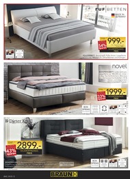 Bett Angebot im aktuellen BRAUN Möbel-Center Prospekt auf Seite 12