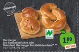 Bio-Rosinenbrötchen Angebote von Herzberger bei tegut Mühlhausen für 1,00 €